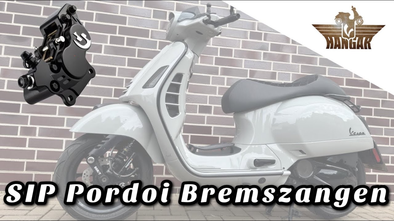 Montage der Bremszange SIP SERIES PORDOI Vespa GTS bis 2022