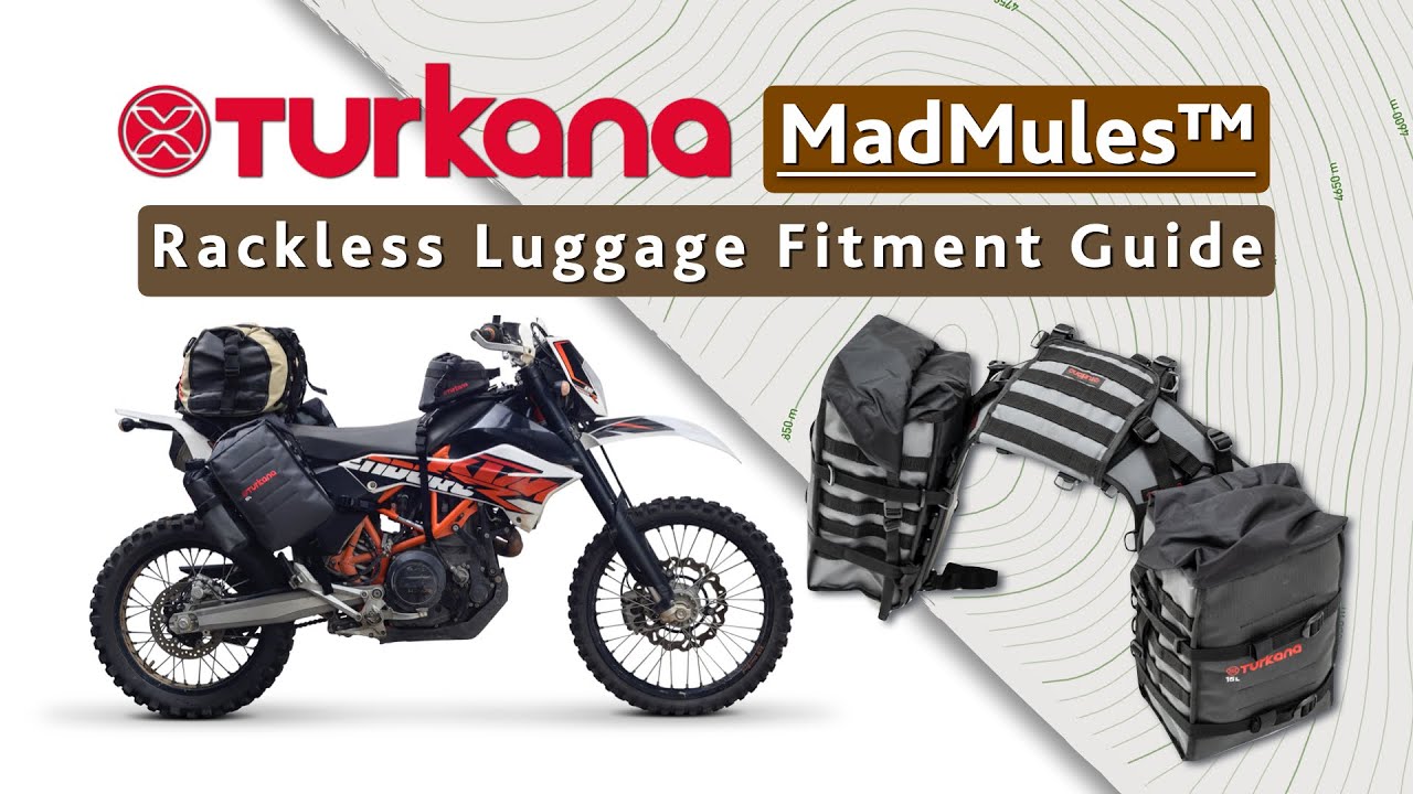 How to - MadMules Rackless TurkanaGear Motorcycle Soft Luggage Fitment Tutorial