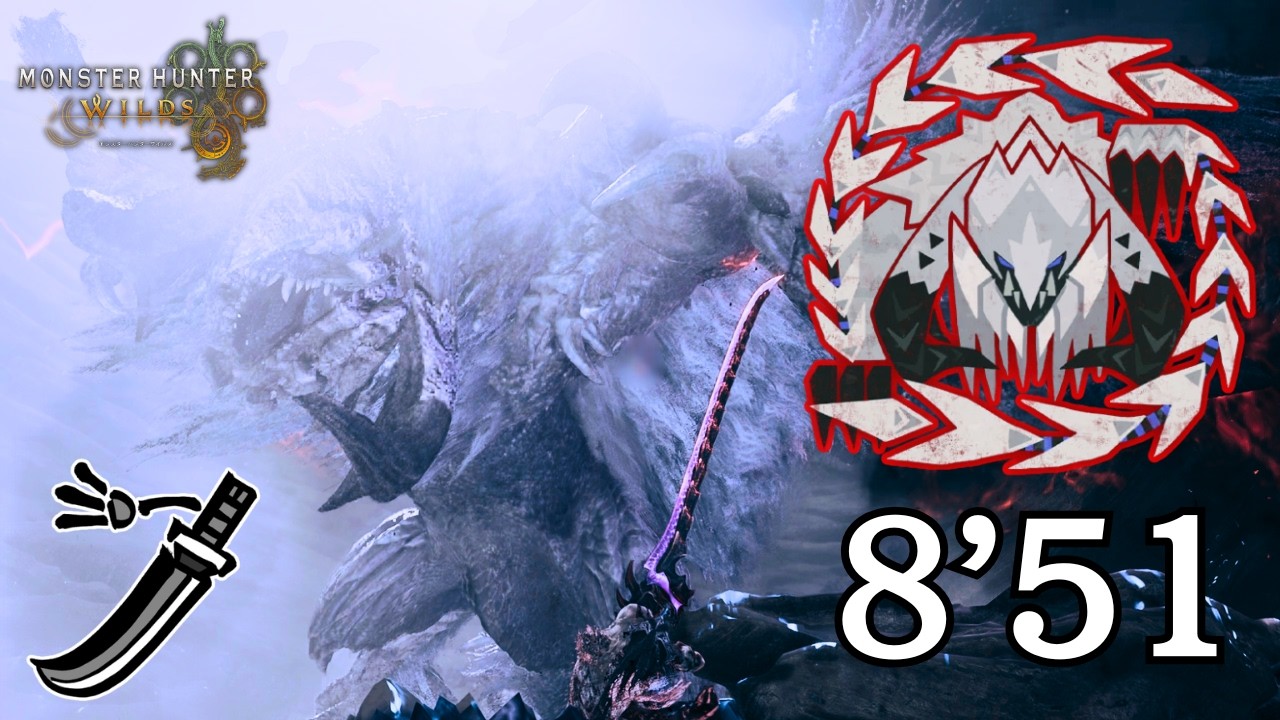 【初日】ラレレラト極×居合兜　歴戦王アルシュベルド 8分51秒 太刀【モンハンワイルズ】