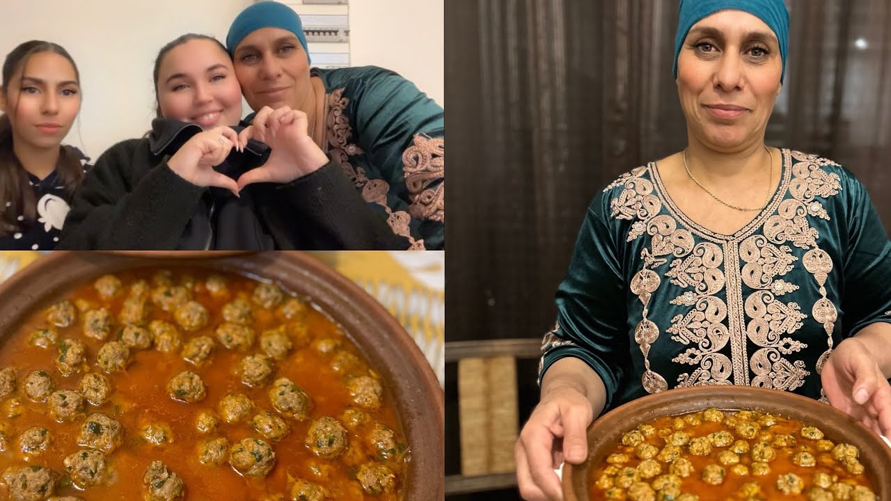 Tajine bel kafta en famille 🇲🇦🤤طاجن الكفتة مع العائلة 🫶🏽💁🏽‍♀️