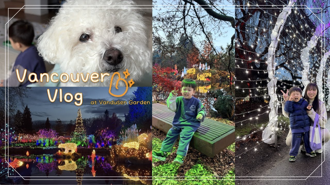 [캐나다 일상 브이로그] 밴쿠버 크리스마스 시즌 반두센 페스티벌 빛축제 한바퀴 | Festival of Lights Vandusen Gardens