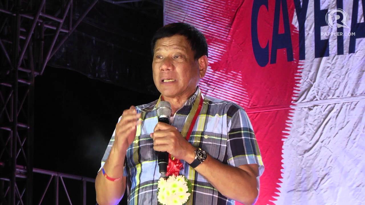 Duterte: I was never a dictator in Davao City