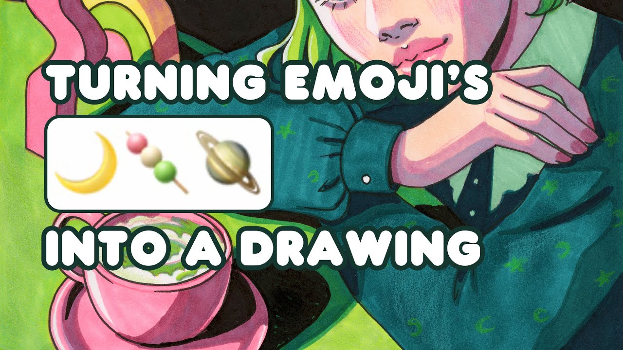 TURNING EMOJI'S INTO A DRAWING ☾ Ohuhu Marker Giveaway!