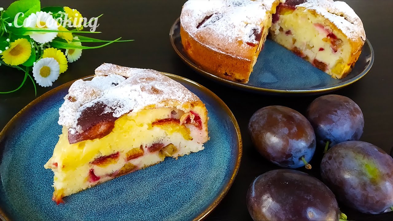 Как приготовить самый вкусный сливовый пирог