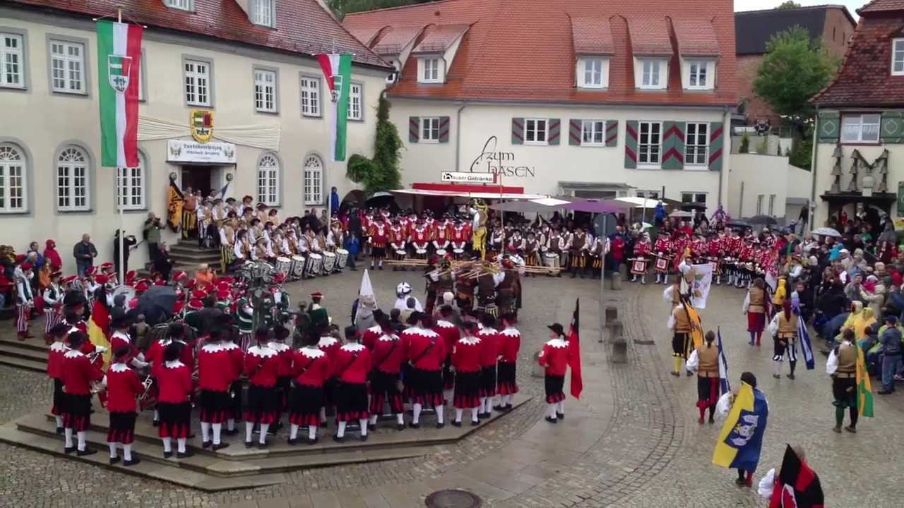 Sternmarsch der Fanfahrenzüge in Laupheim Teil 2