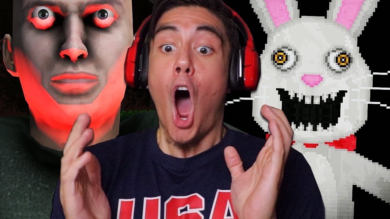 4 SCARY GAMES WITH JUMPSCARES SO WHACK IT HURTS MY SOUL | Free Random Games