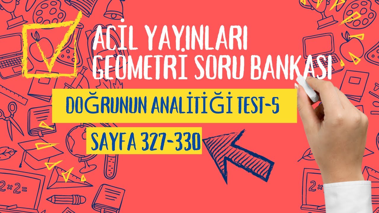 ACİL YAYINLARI GEOMETRİ SORU BANKASI (Doğrunun Analitiği Test- 5)