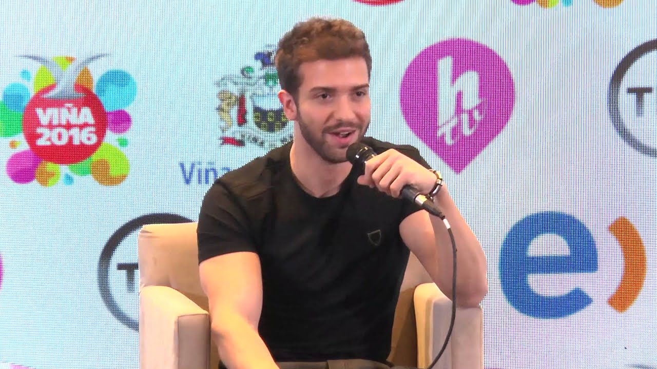 Conferencia de Prensa de Pablo Alborán festival de viña 2016