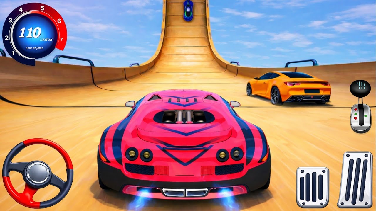 Impossible GT Car Stunt Racing - GT Car Mega Ramp Stunts Racing 3D - Android GamePlay