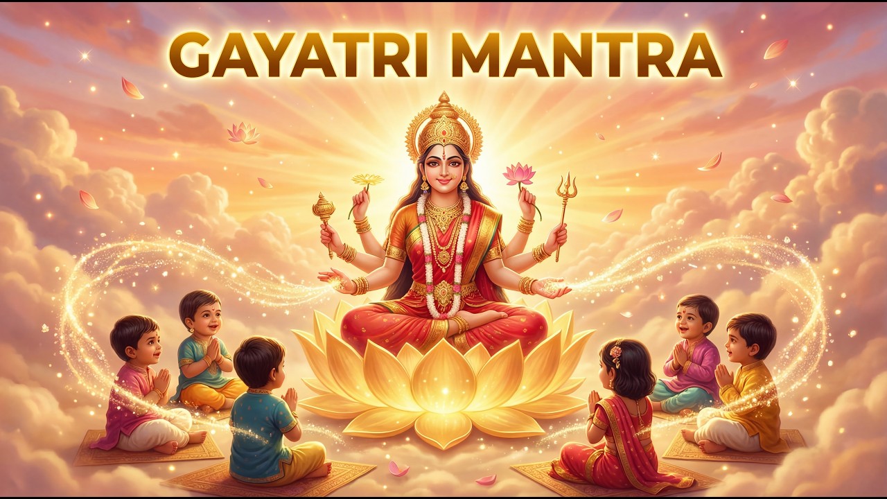 Gayatri Mantra for Kids | Soothing Devotional Chant
