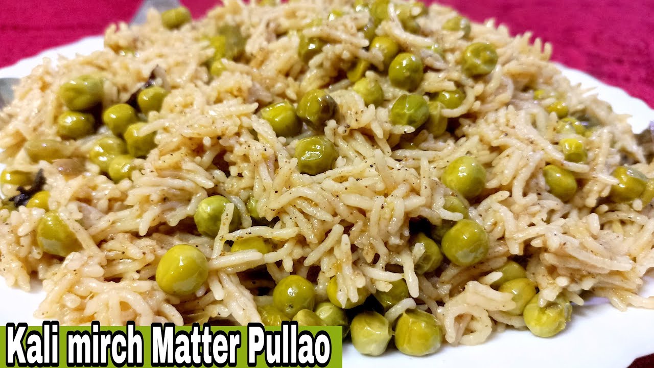 1st tym on YOUTUBE Kali Mirch Matar Pullao❤️ Unique and very delicious🔥Zaika-e-Lucknow💚