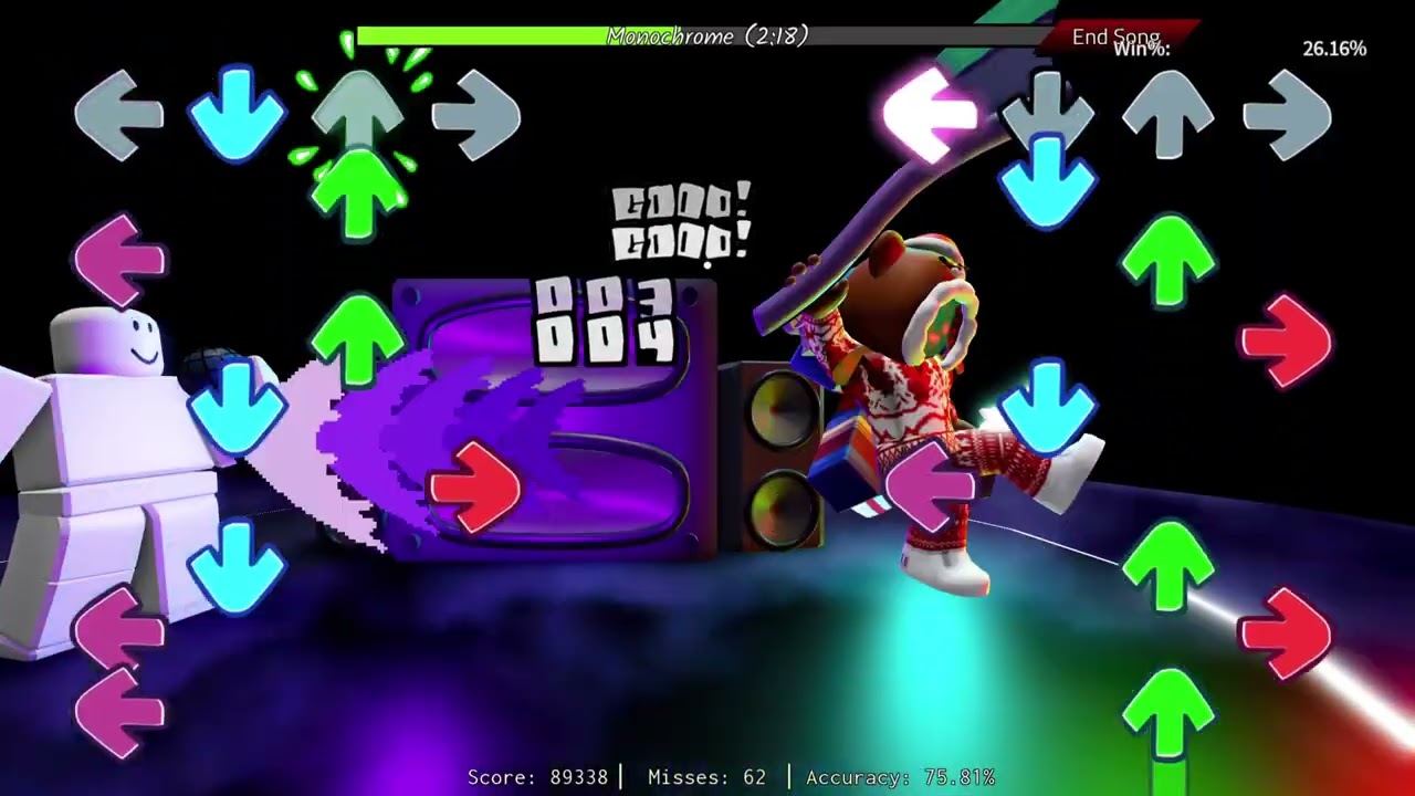 Playing Roblox Basically FNF Remix