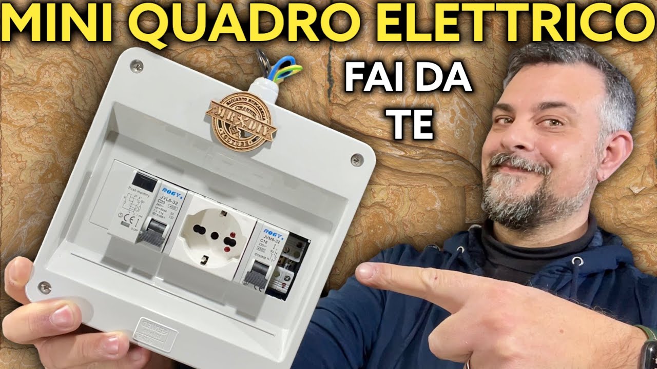 Quadro elettrico fai da te. Impianto salvavita interruttore per casa. Magnetotermico. Messa a terra