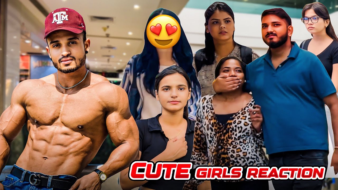 WHEN BODYBUILDER ENTER A MALL CUTE GIRLS REACTION 😱😂/ PART 2/ MUMBAI