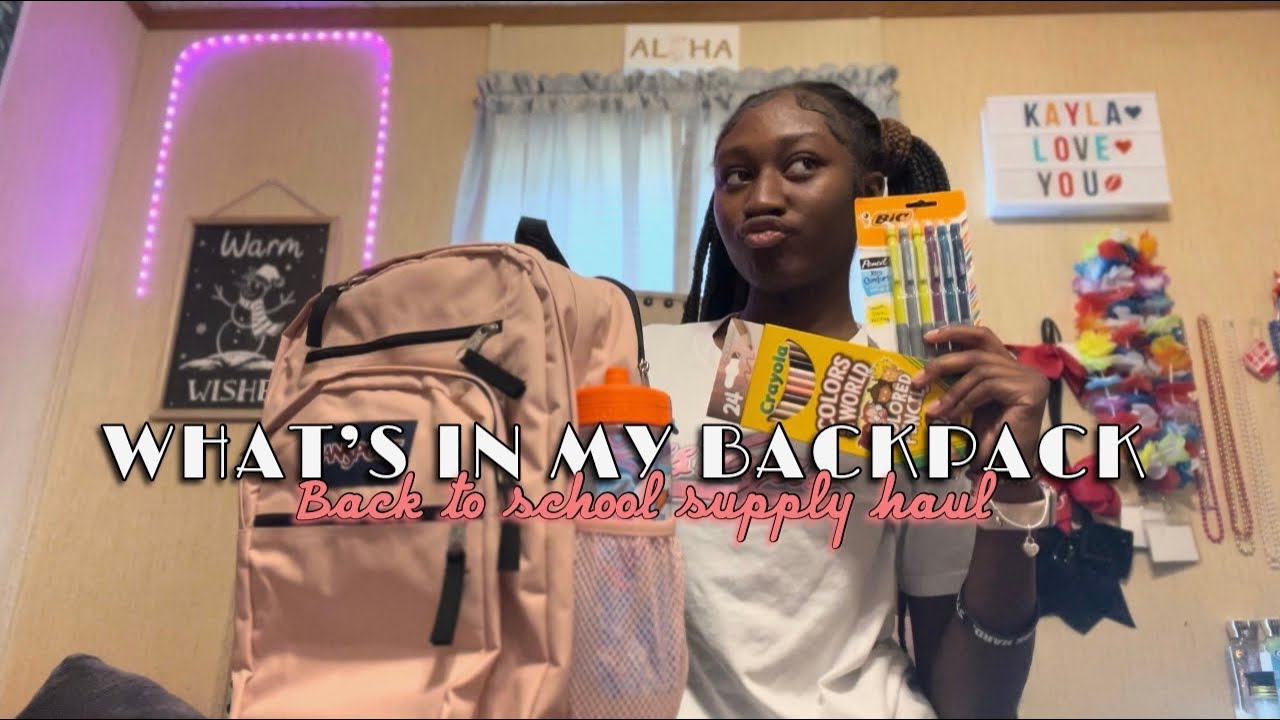 What’s In My Backpack (2023-2024) + Emergency Kit Bag 🚨 high school edition #back2school
