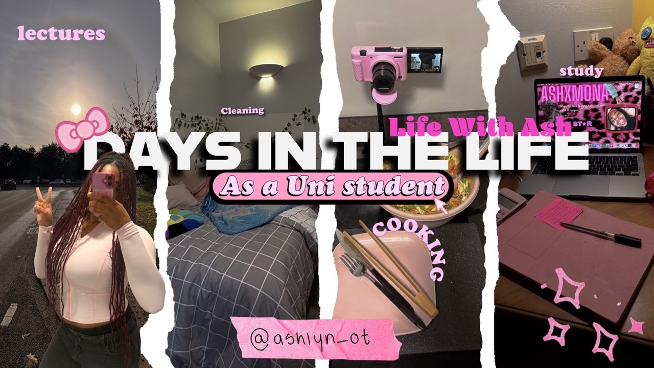 Realistic University Vlog ᥫ᭡ | Lectures, studying & student life | Life with Ash Ep.1