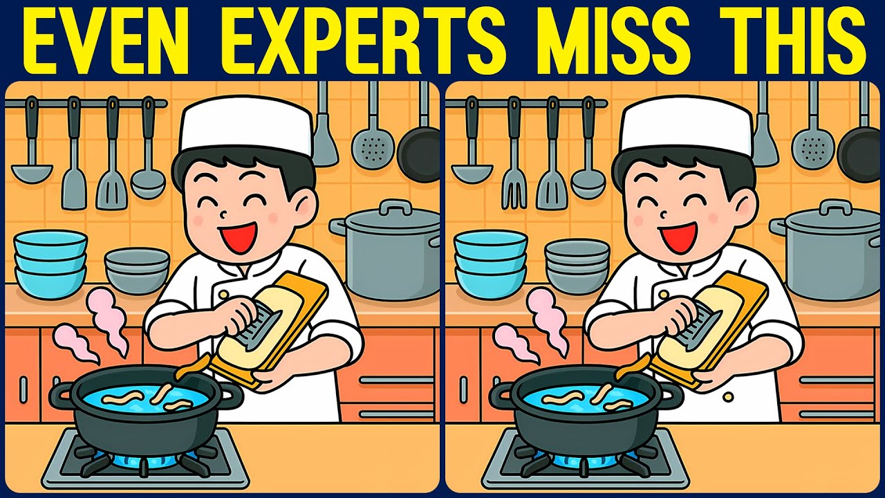[Spot the Difference Brain Training] Try this slightly tricky puzzle.
