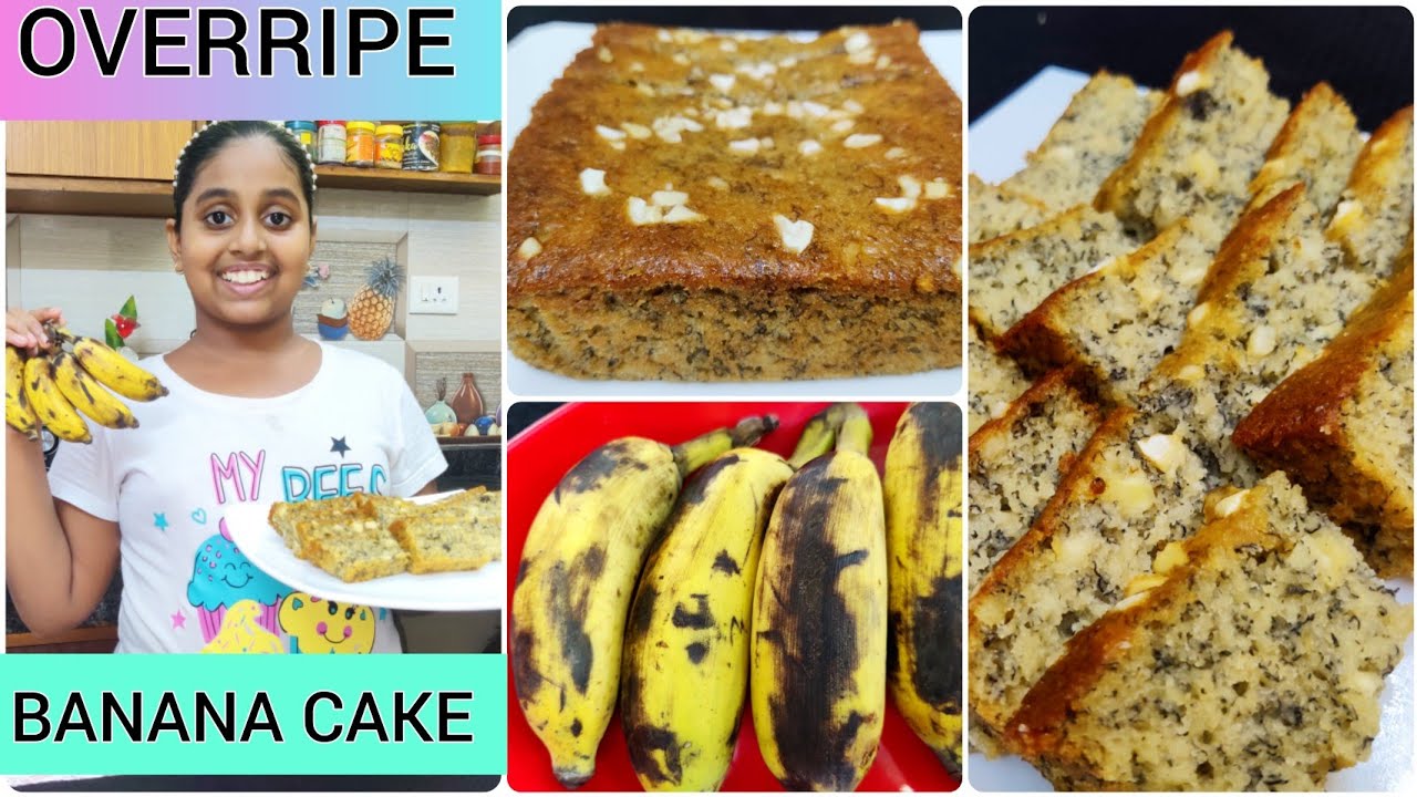 BANANA CAKE WITH OVERRIPE BANANAS || EASY CAKE RECIPE