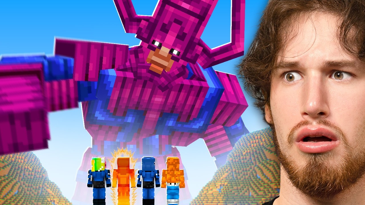 Minecraft Manhunt But I&rsquo;m Galactus VS The Fantastic 4