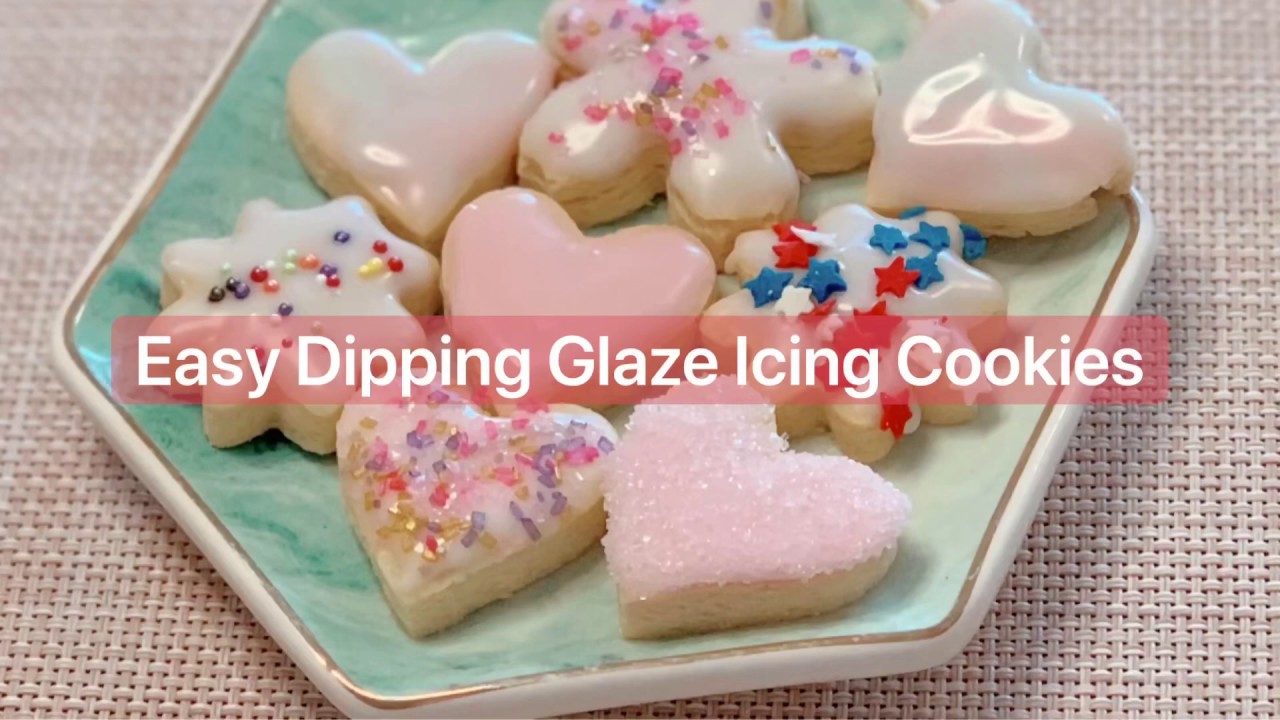 Easy Dipping Glaze Icing Cookies