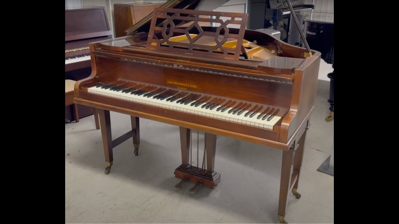 Assessment of a Broadwood grand piano 5ft long c1916 replacing wrestplank