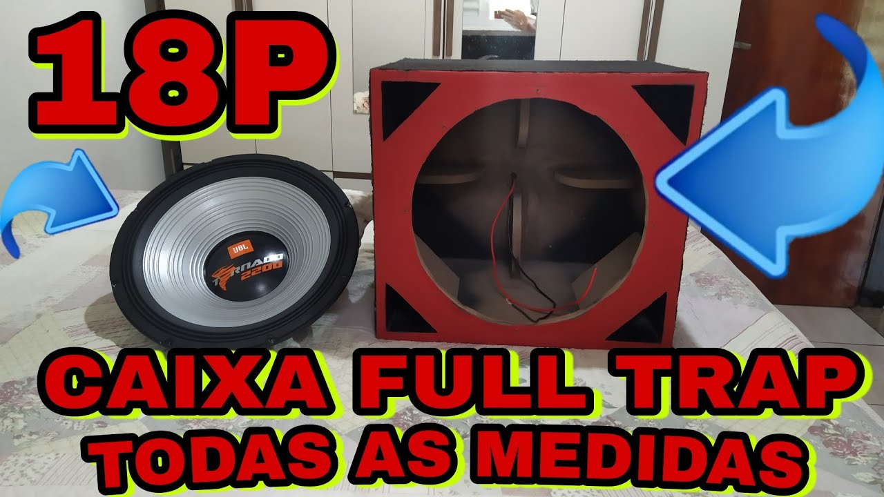 Caixa Full Trap 18 Polegadas - Todas as Medidas + Litragem e Frequência Hz