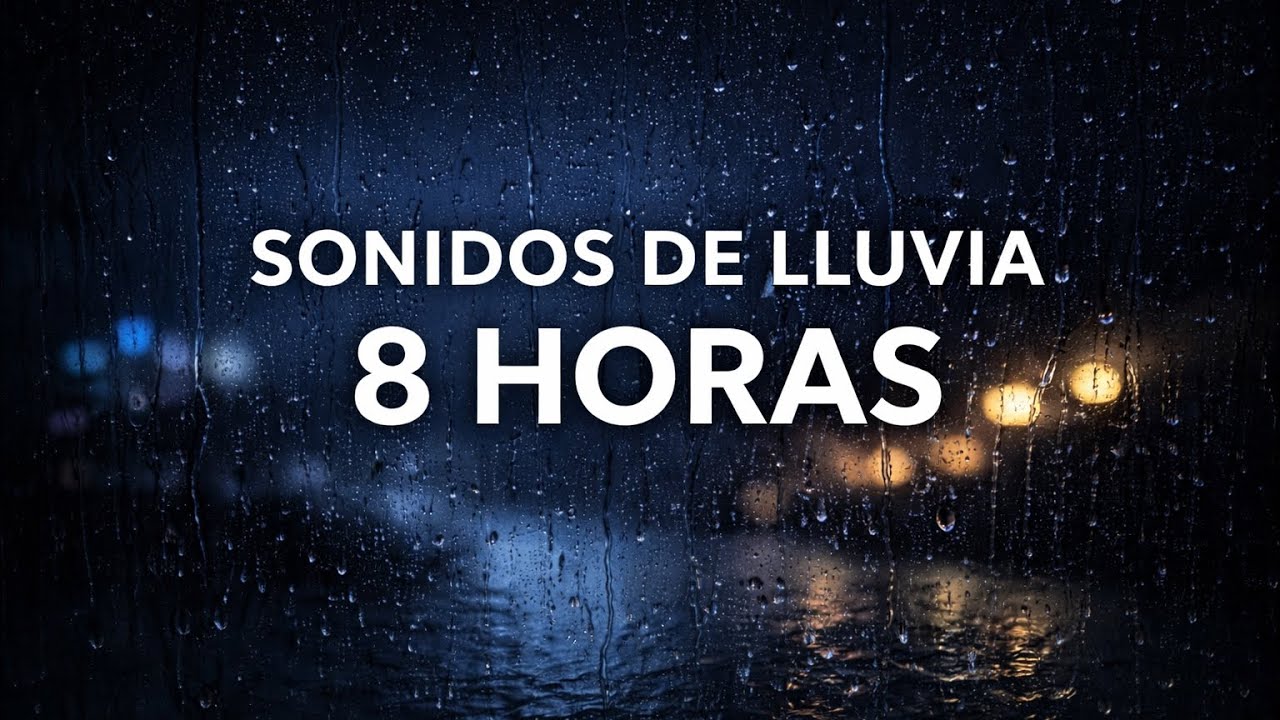 8 Horas de Lluvia Profunda para Dormir | Sueño Profundo y Relajación Total 🌧️😴