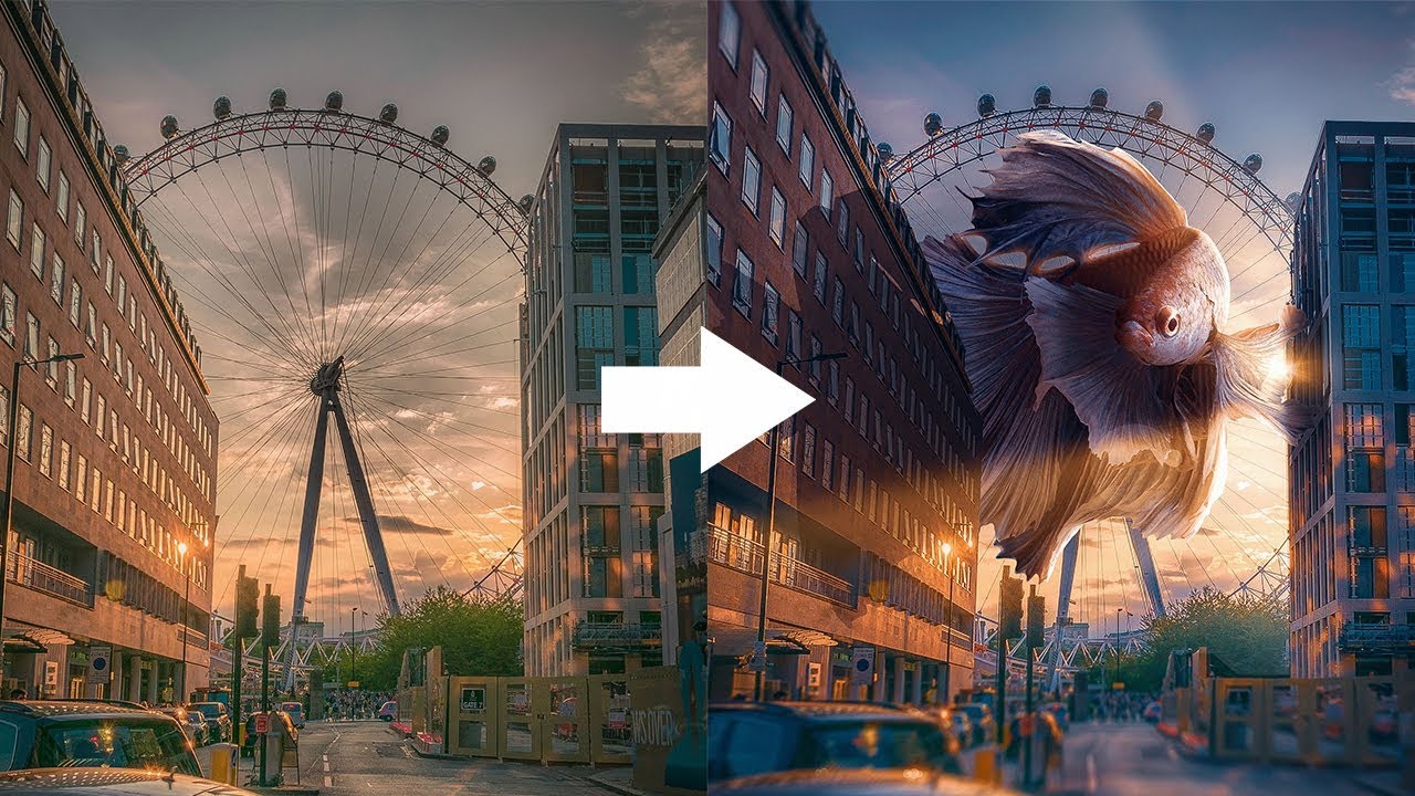 How to create a Big Flying Fish in Photoshop
