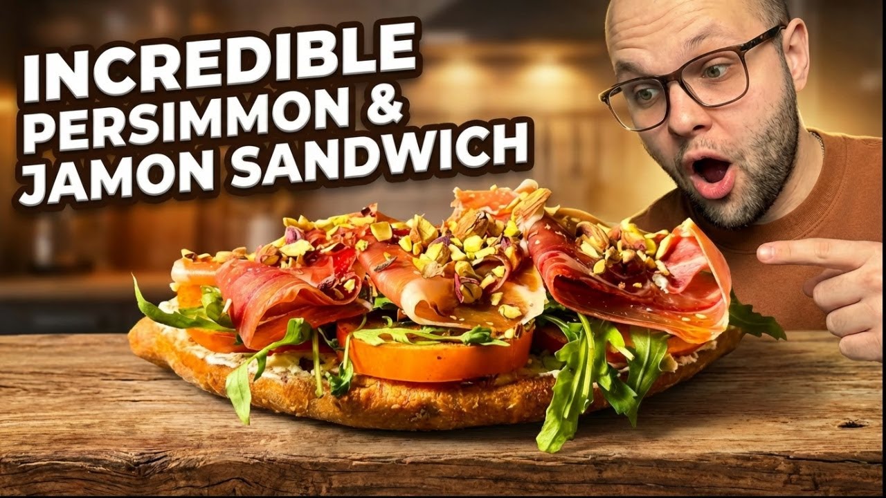 A unique, restaurant-quality recipe! Only Persimmon and Jamon!