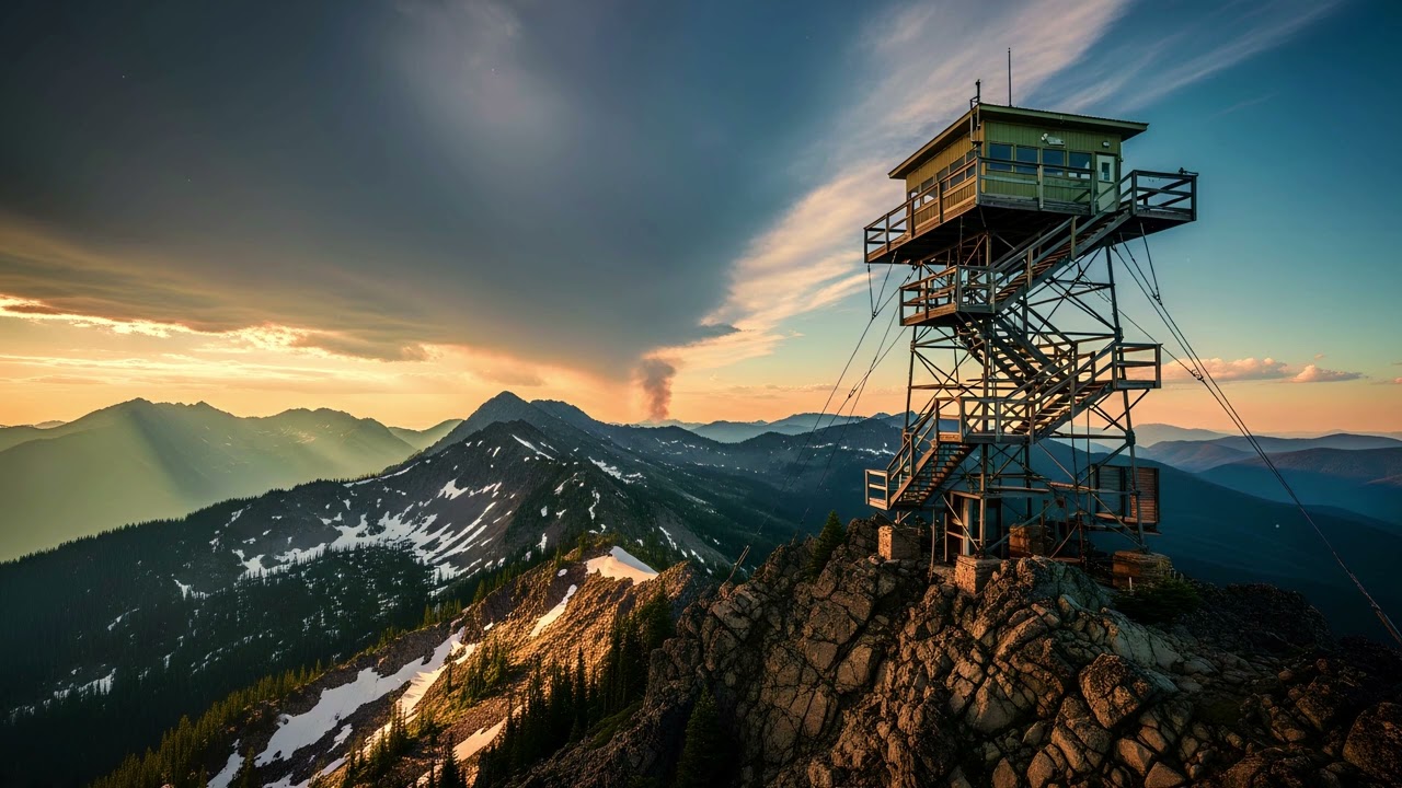 Firewatch Tower Ambience | Relax to the Comforting Sounds of the Forest and Mountains