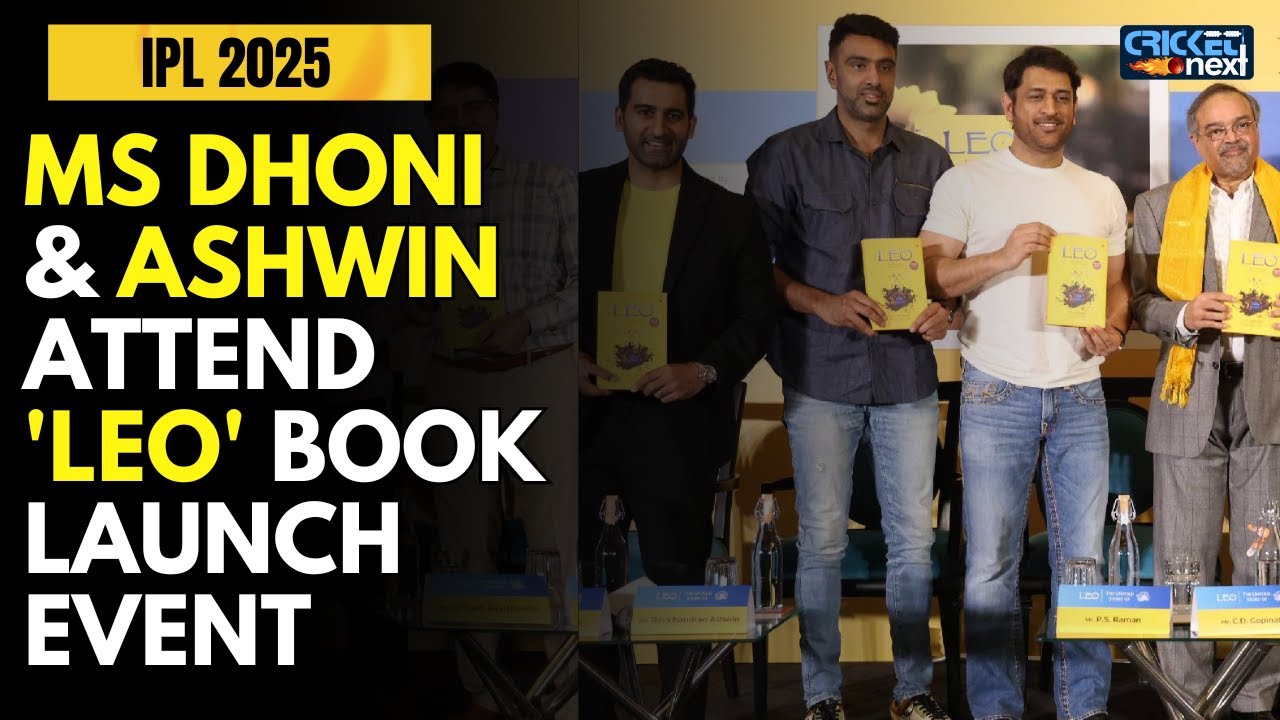 MS Dhoni And R Ashwin Grace The 'Leo' Book Launch Event Ahead Of IPL 2025| CSK | Cricket News