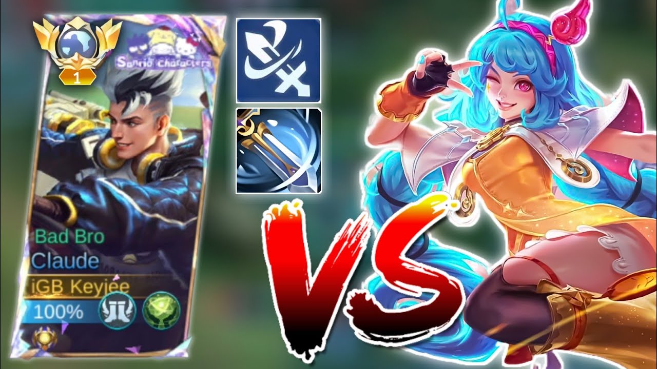 TOP 1 GLOBAL CLAUDE TUTORIAL LANING PHASE VS CICI GOLD LANE ! CLAUDE BEST GAMEPLAY - MLBB