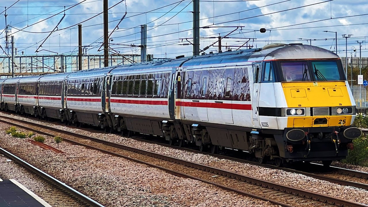 Trains at Peterborough, ECML, 10/10/2024