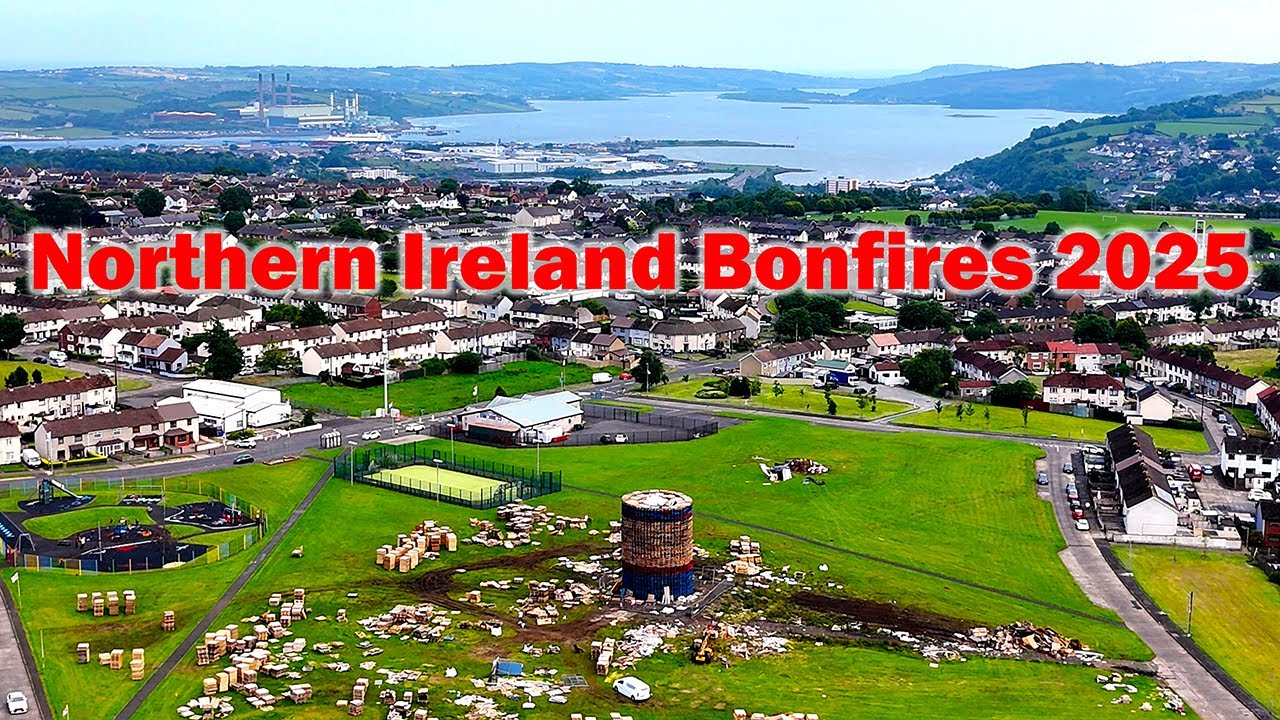 Northern Ireland Bonfires June 2025