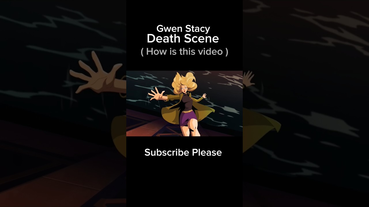 Gwen Stacy Death Scene [ Animated ] Short Form The Amazing Spider-Man 2 