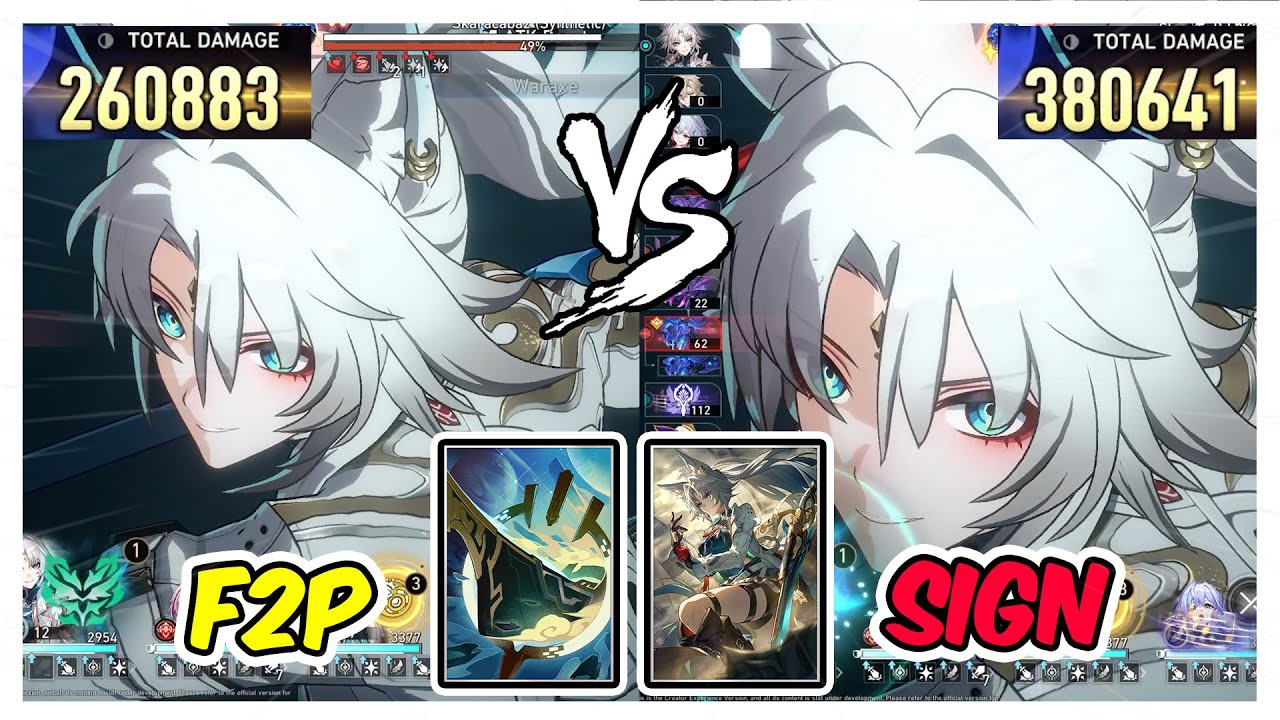 Feixiao Lightcone I Venture Forth to Hunt vs Stellar Sea Damage Comparison - Honkai Star Rail