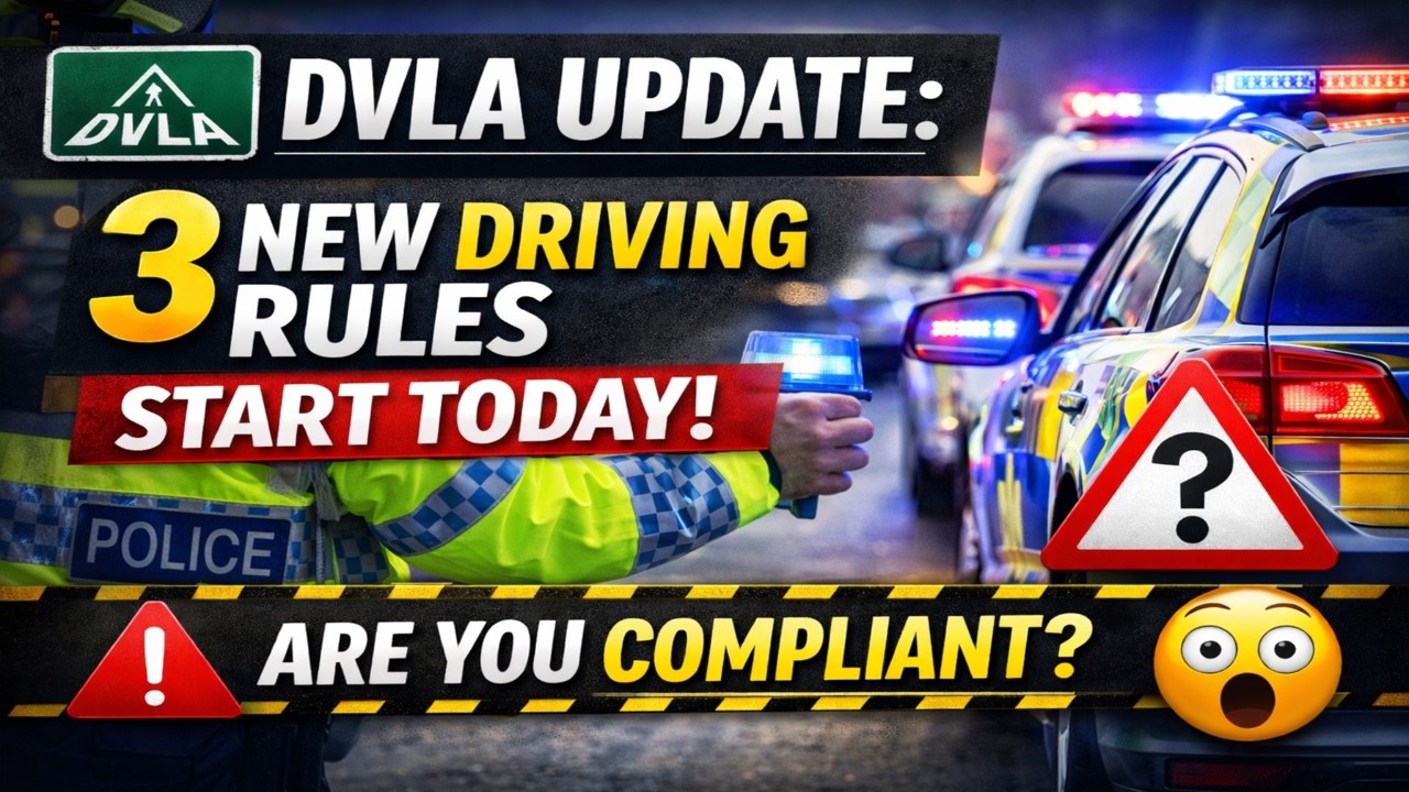 DVLA Update: 3 New Driving Regulations Effective Today &mdash; Are You Compliant?