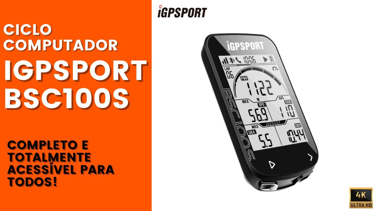 Ciclo Computador iGPSPORT BSC100S. Um dos computadores de bordo mais COMPLETO e BARATO