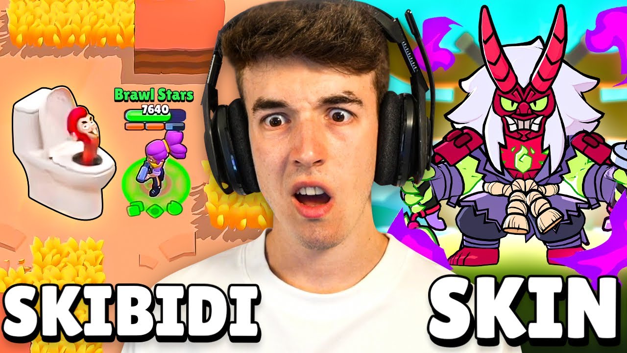 APARECE UN SKIBIDI TOILET Y JUEGO LA SKIN HIPERCARGADA de KENJI en BRAWL STARS