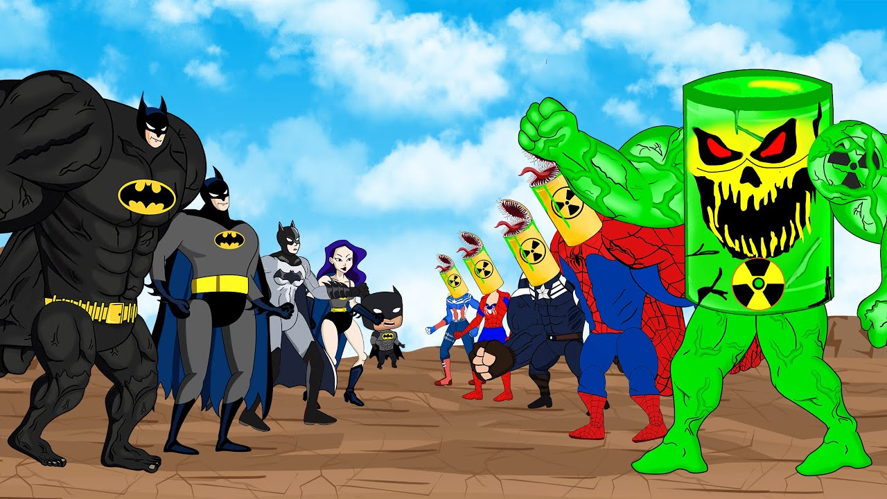 Evolution Of BATMAN Family Vs Evolution Of MONSTER RADIATION: Who Will Win? | SUPER HEROES MOVIE
