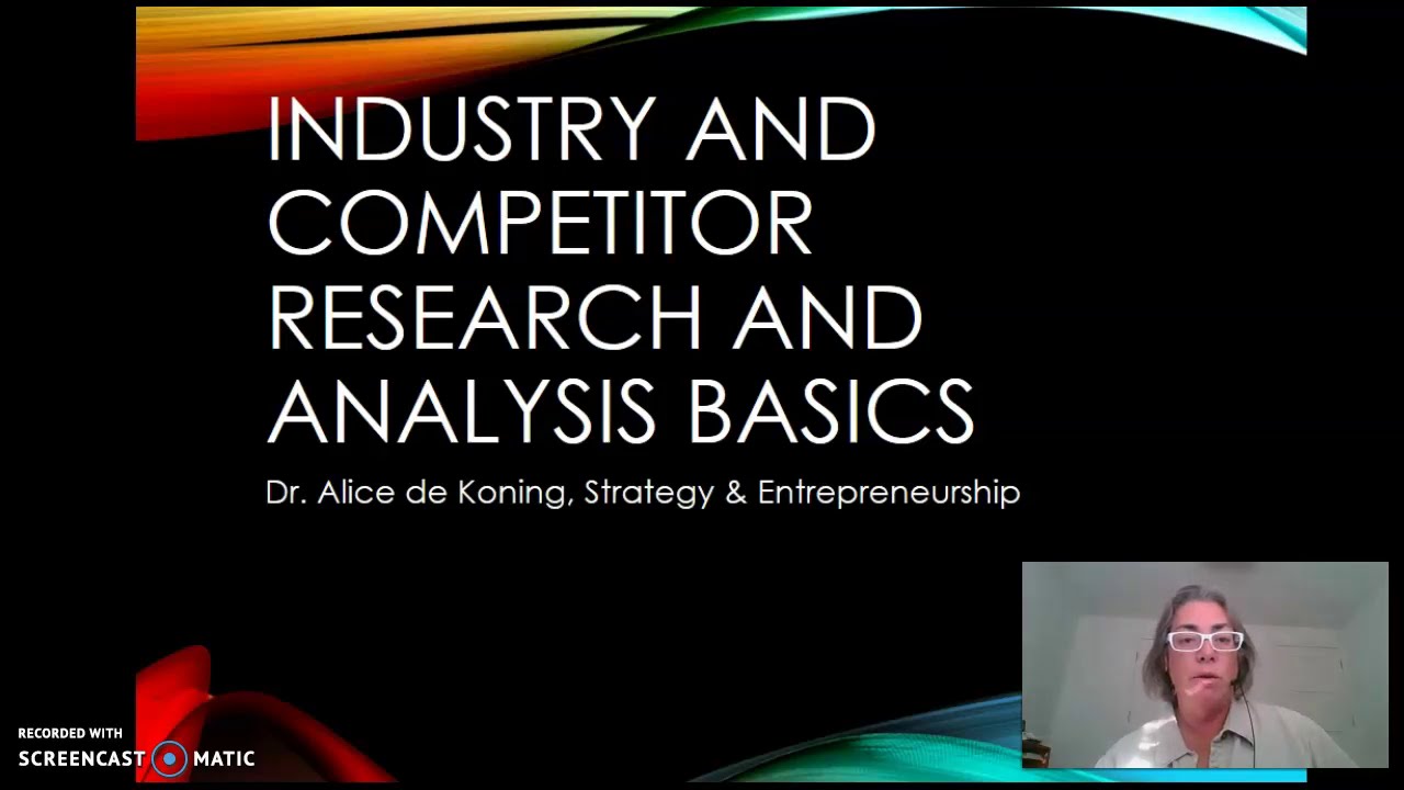 Industry and Competitor Research and Analysis Basics