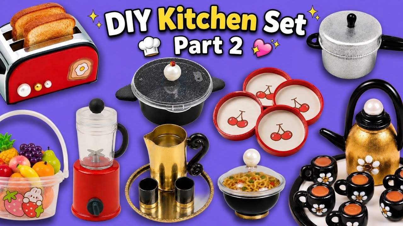 DIY Kichen Set From *WASTE* Materials💡
