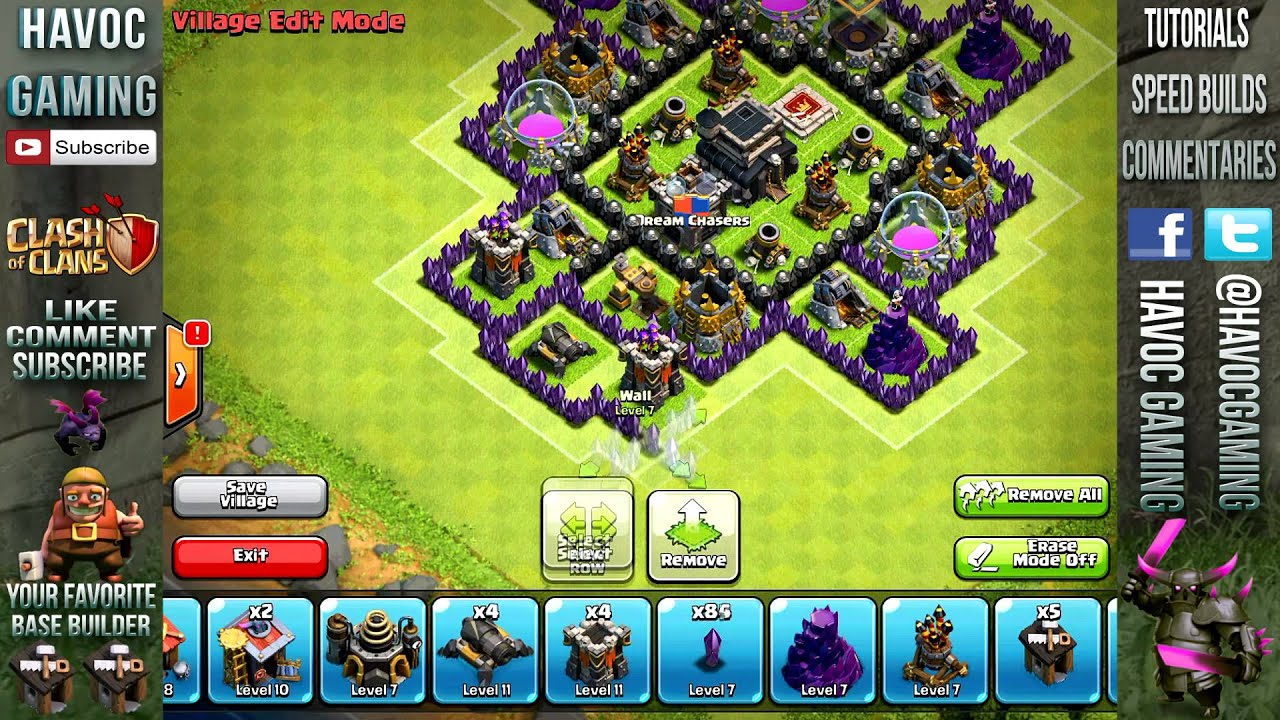 Clash Of Clans - Epic Town Hall 8 Anti Hog Trophy Base (Lupercus) Speed Build