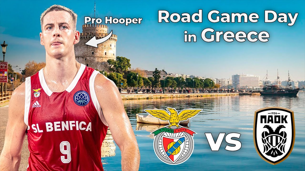 Pro Basketball Away Game Vlog In Thessaloniki Greece // Greek Culture, Gameday + Game Film Breakdown