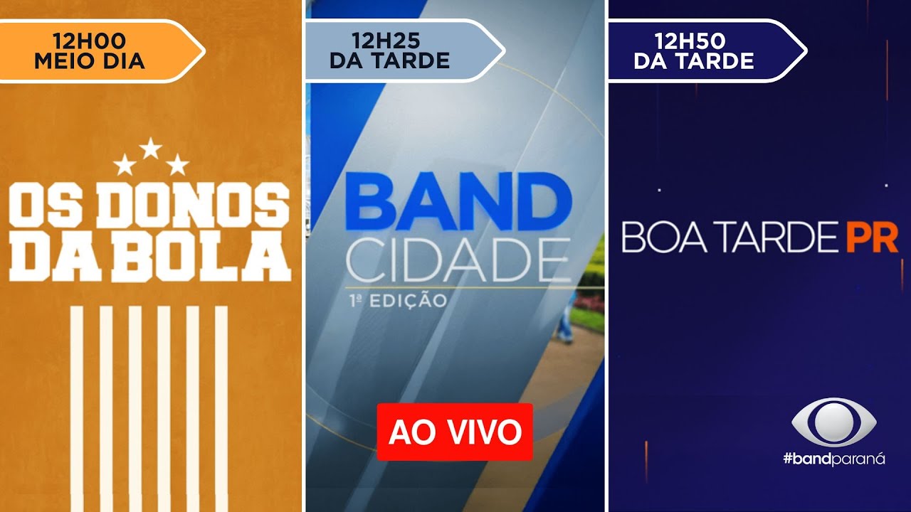 [AO VIVO] OS DONOS DA BOLA | BAND CIDADE | BOA TARDE PARAN&Aacute; | 03- 06-2025 | BAND PARAN&Aacute; AO VIVO