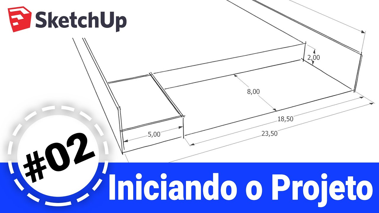 Aula 2 Paisagismo com SketchUp - Organizando as ferramentas e iniciando o projeto (Atualizada)
