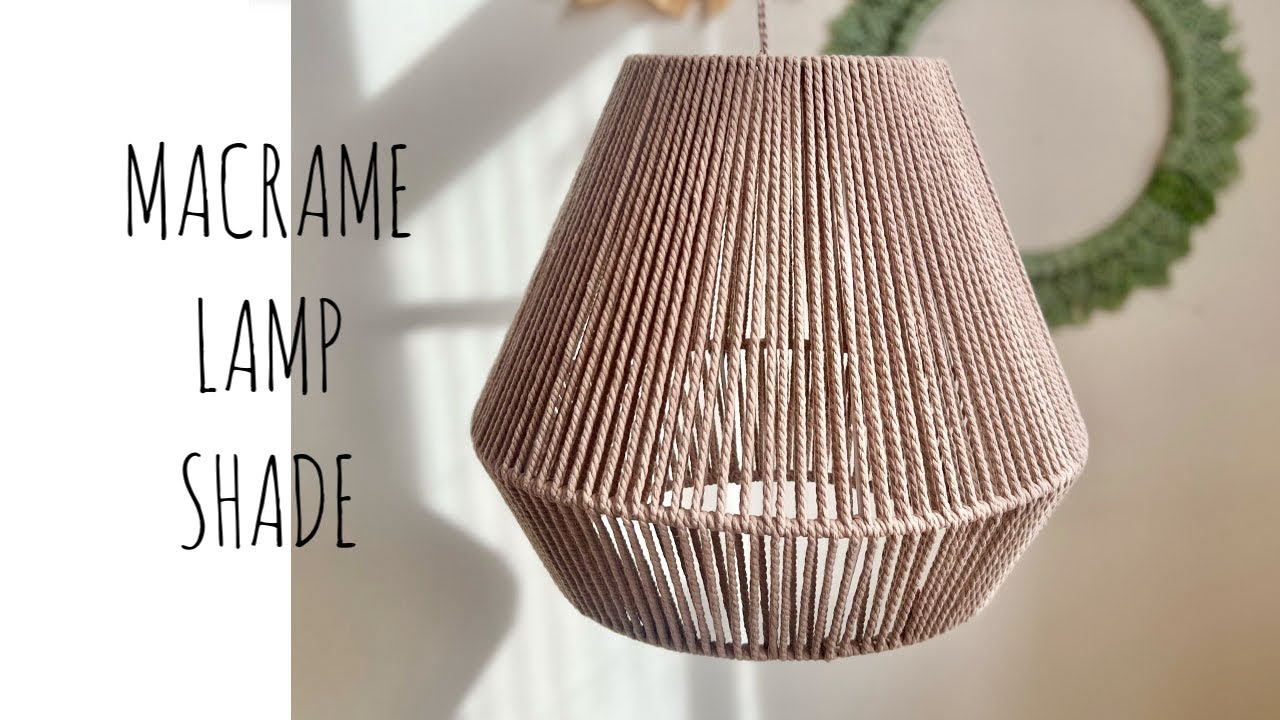 How to make a simple macrame lantern/Easy Macrame lamp