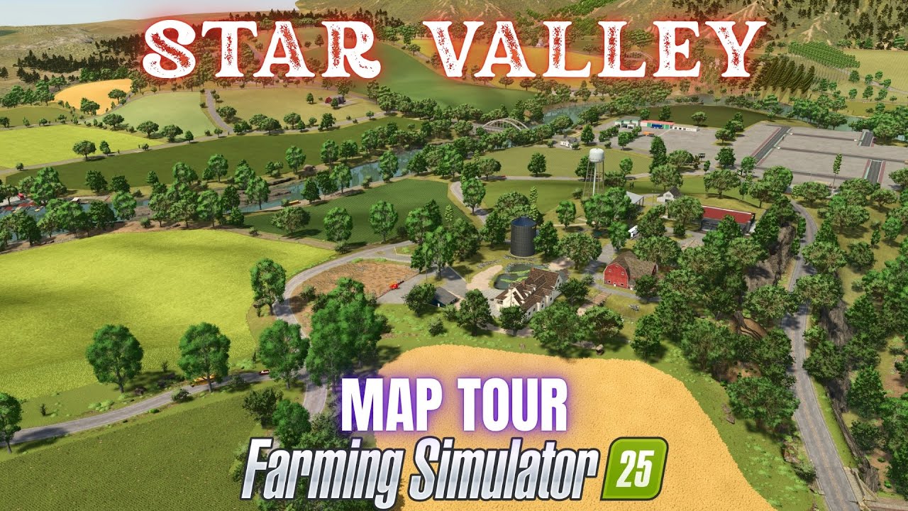ЗВЕЗДНАЯ ДОЛИНА — Обзор карты — Farming Simulator 25