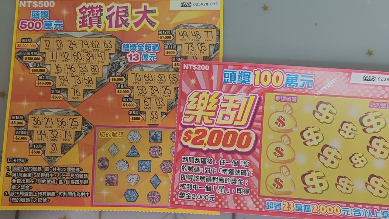 202603刮刮樂(樂刮+鑽很大)500,200面額掏金!?