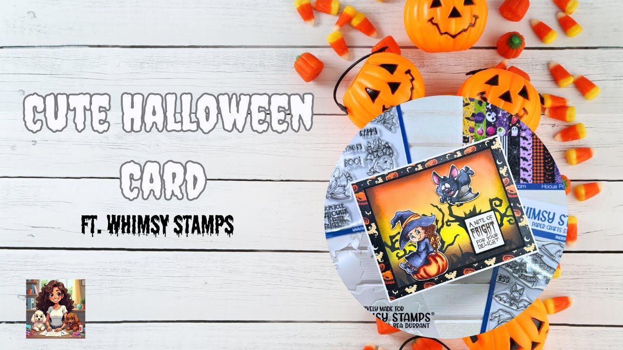 Spooky Cute Halloween Card Ft. Whimsy Stamps
